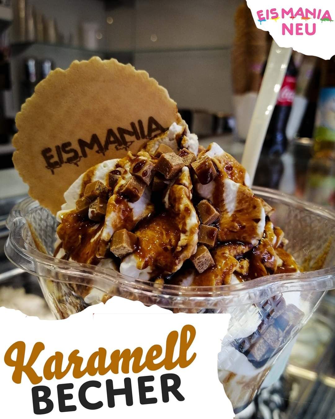 NEU bei uns Karamell Becher