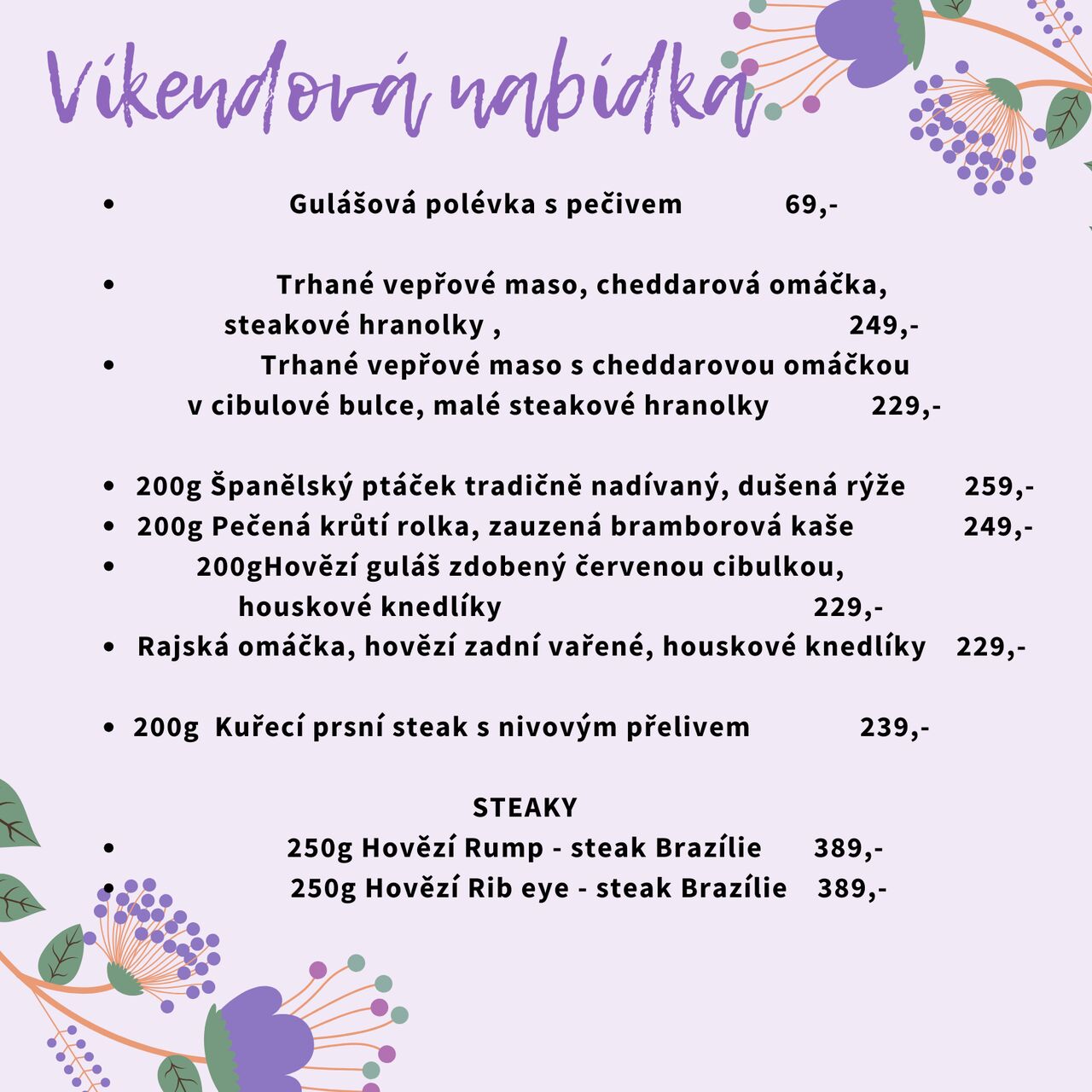 Víkendová nabídka