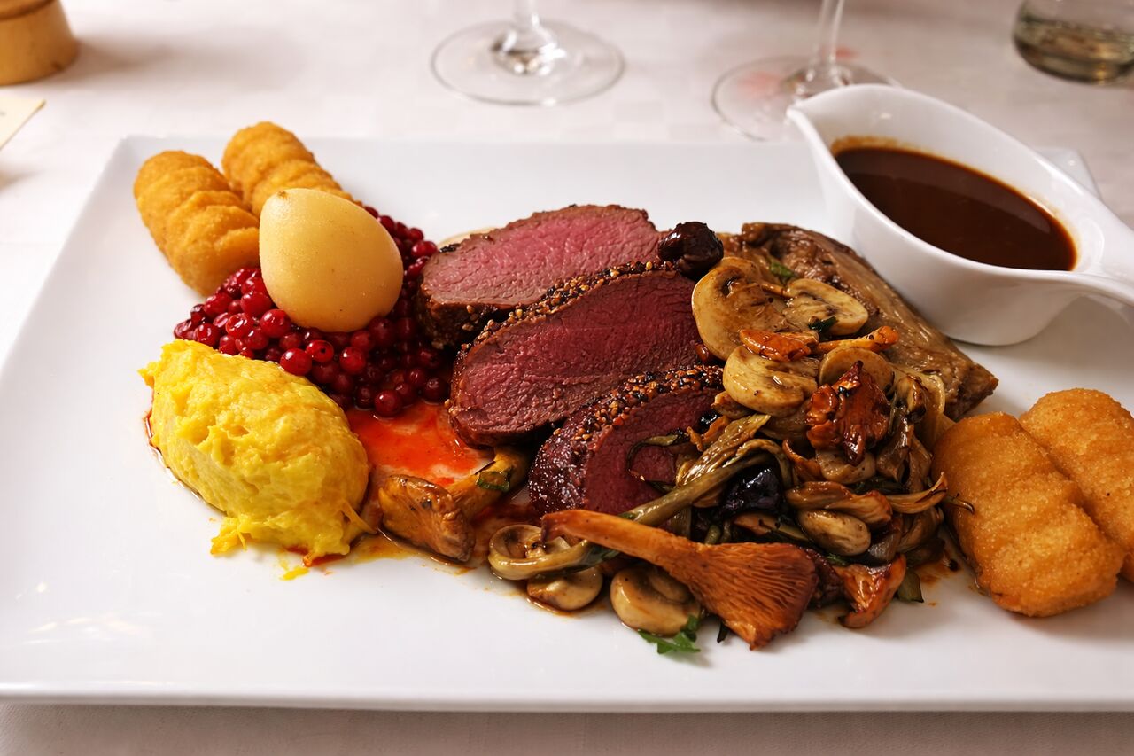 Hertenkalf ‘poivrade’ herfstgarnituur