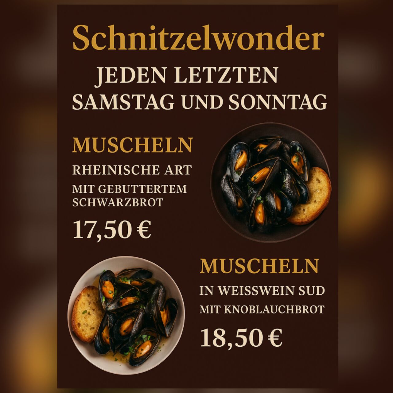 🦪✨ Muschelwochenende bei Schnitzelwonder! ✨🦪