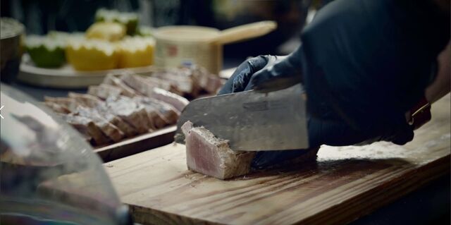 Thon mi cuit fumé à la minute 