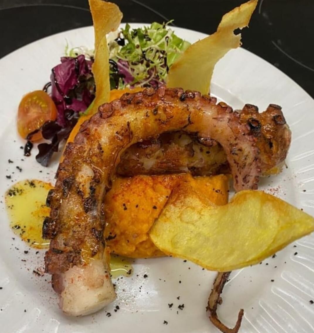 Pulpo a la brasa