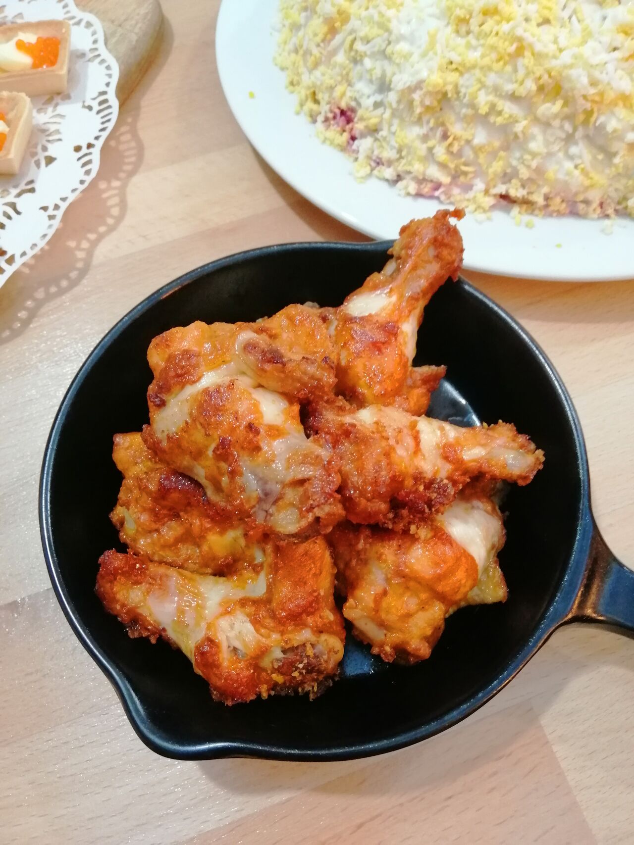 Alitas de pollo crujientes 