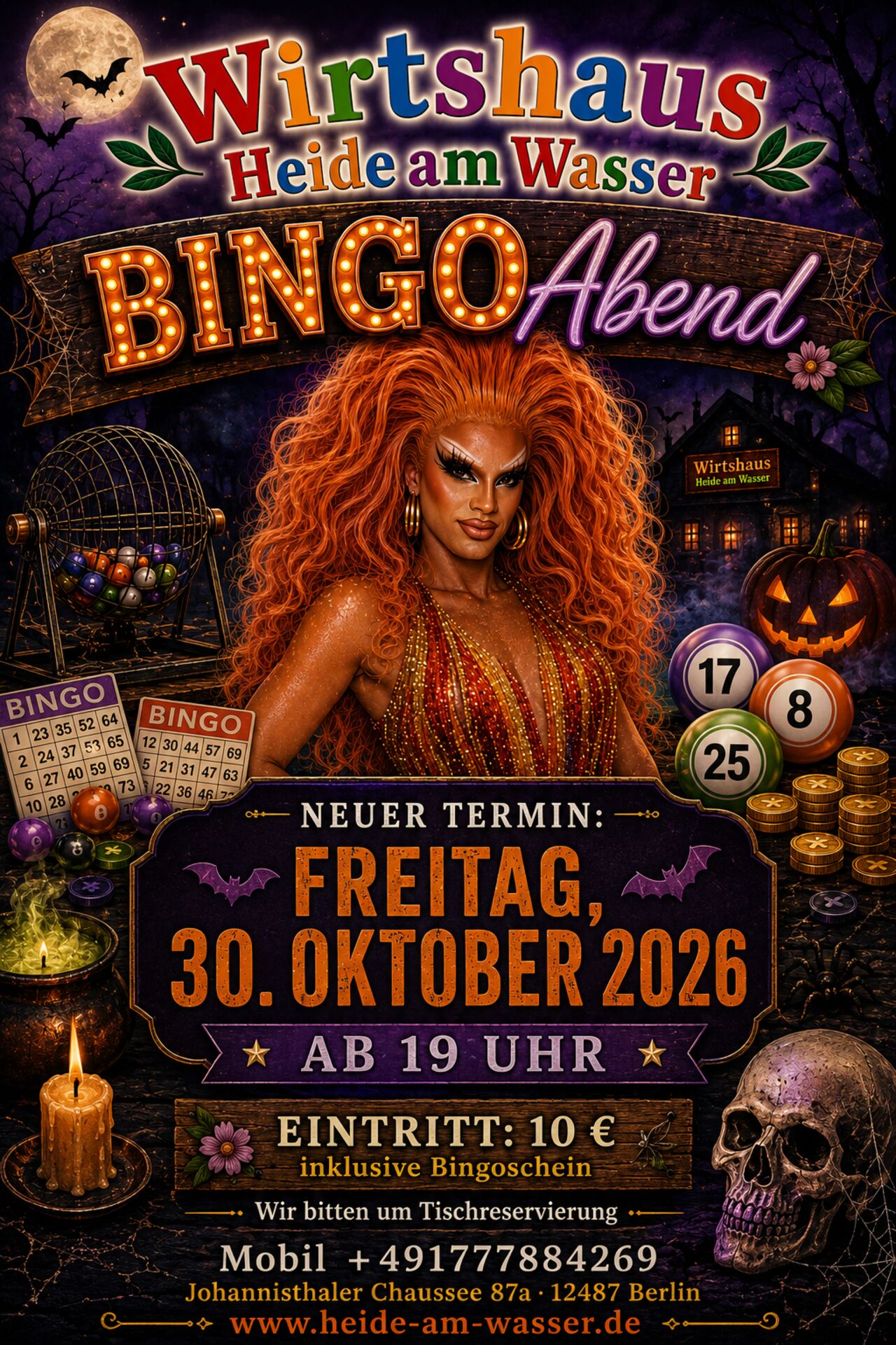 BINGO Abend Freitag 30.10.2026