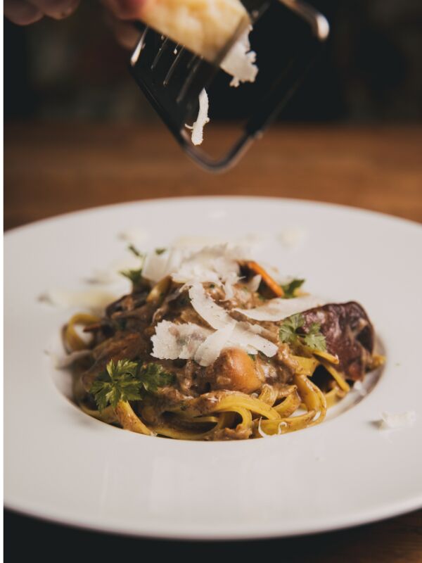 Tagiatelle z grzybami leśnymi