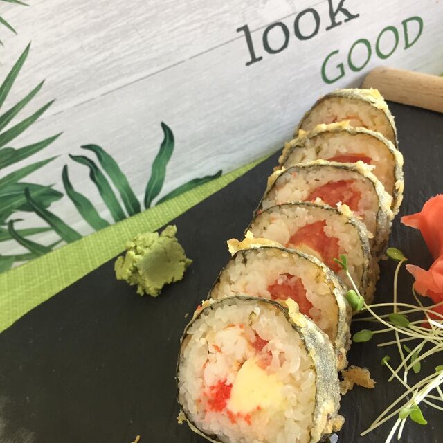 темпура рол з креветкою тигровою