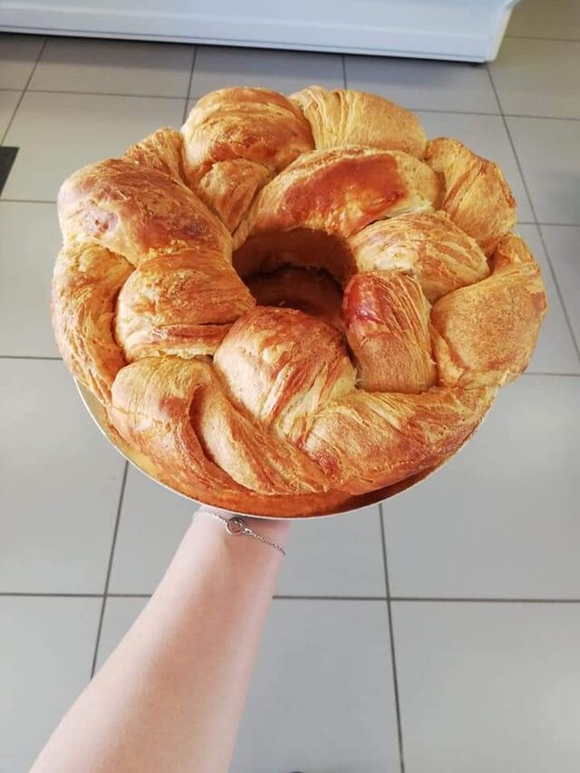 Couronne feuilletée