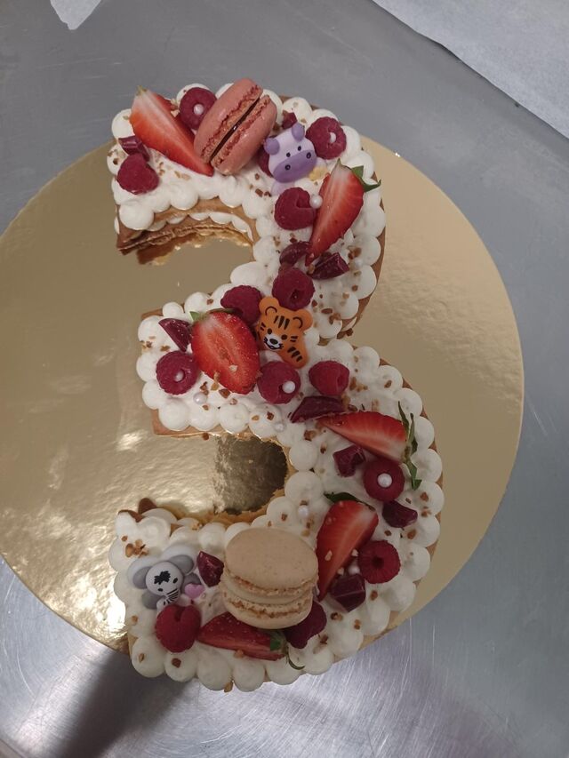 number cake chocolat blanc, fruits rouges