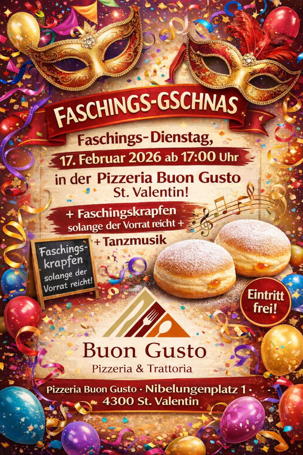 Faschingsdienstag im Nibelungenhof