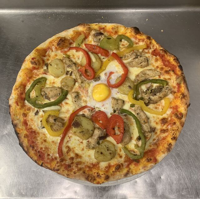 Pizza au poulet 