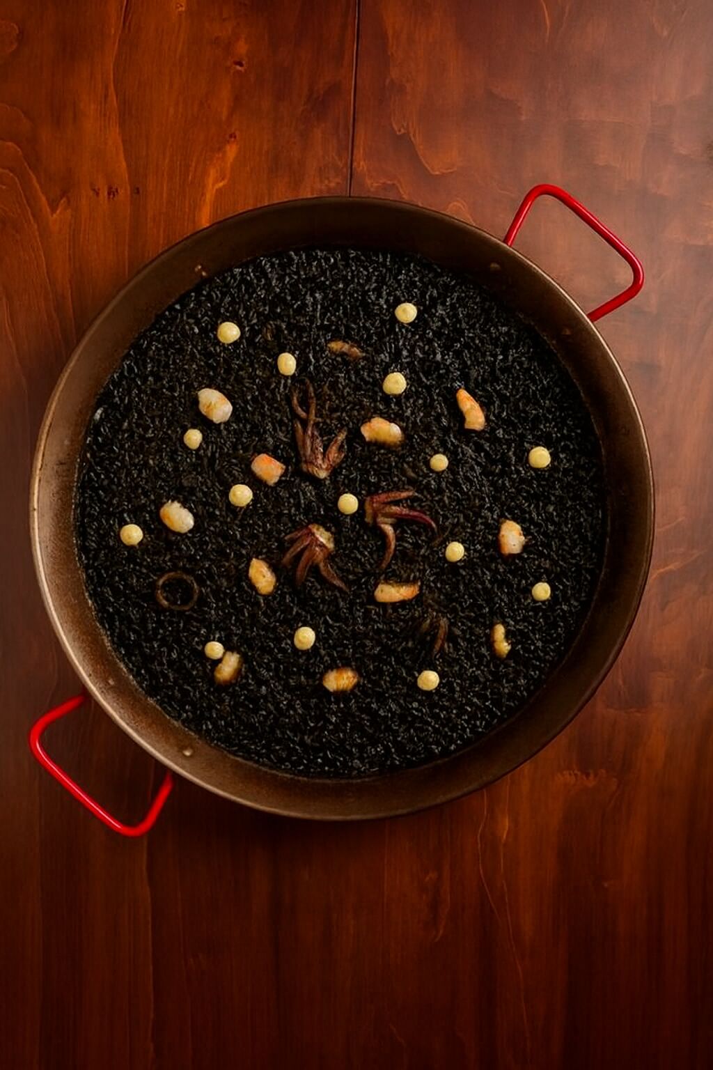 Arroz negrocalamar y sepia 