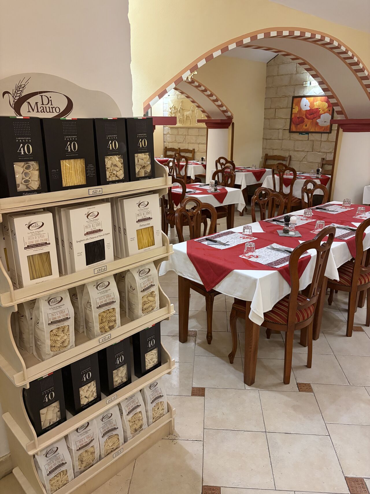 Original pasta from region Marche
