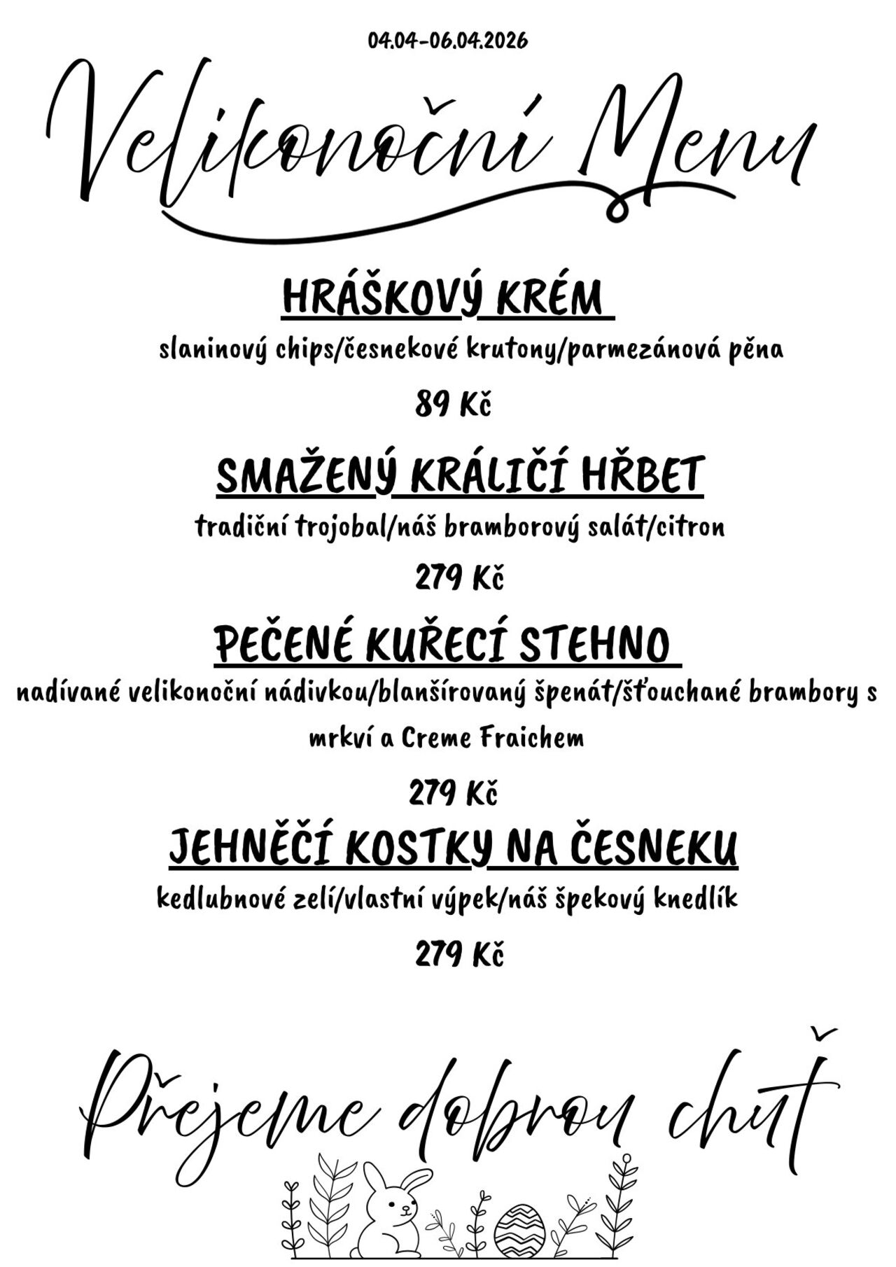 Velikonoční menu