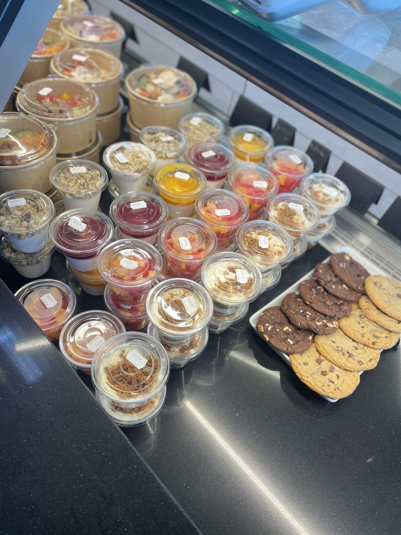 quelque séléction de dessert dans notre point de vente à emporter