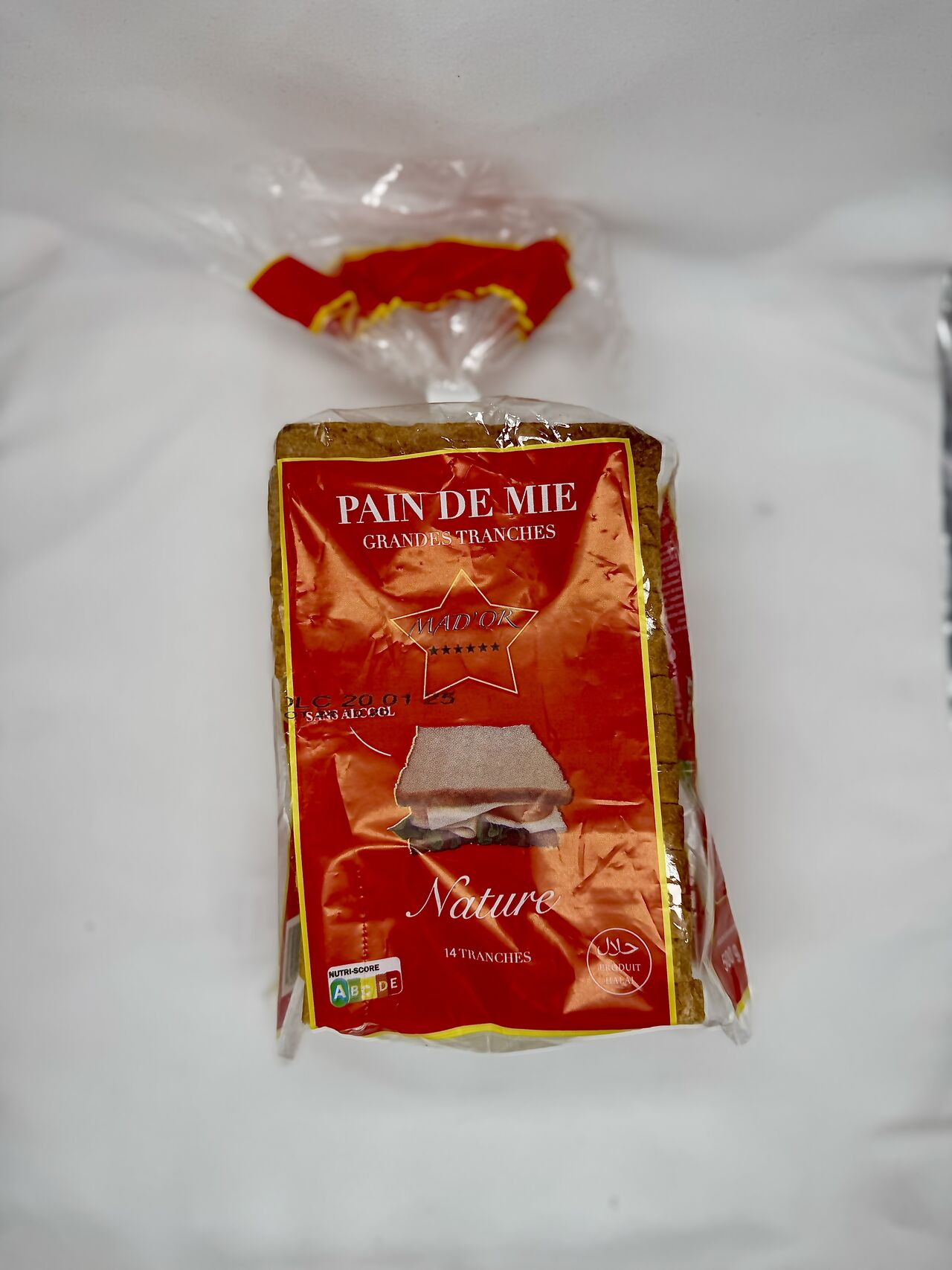 Pain de Mie Nature1 Paquet de 14 Tranches (550 gr)