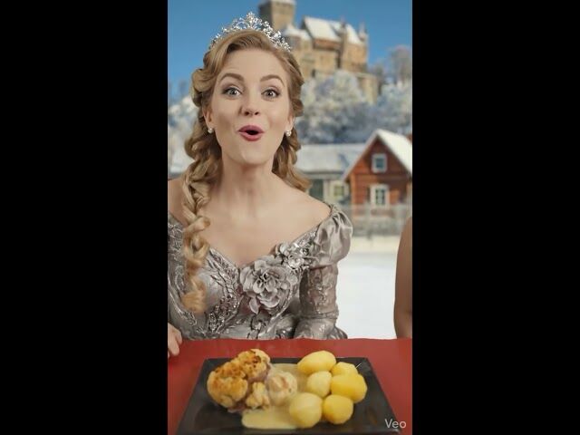 Blumenkohl auf Mett gebacken und Mittagstisch