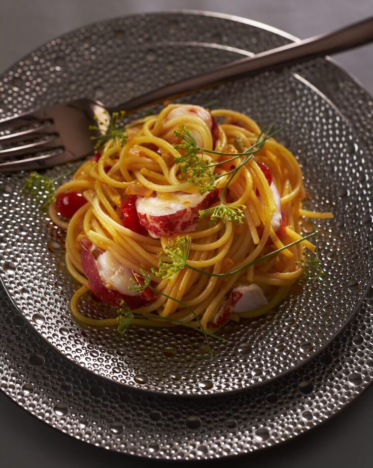 Spaghetti aux gambas