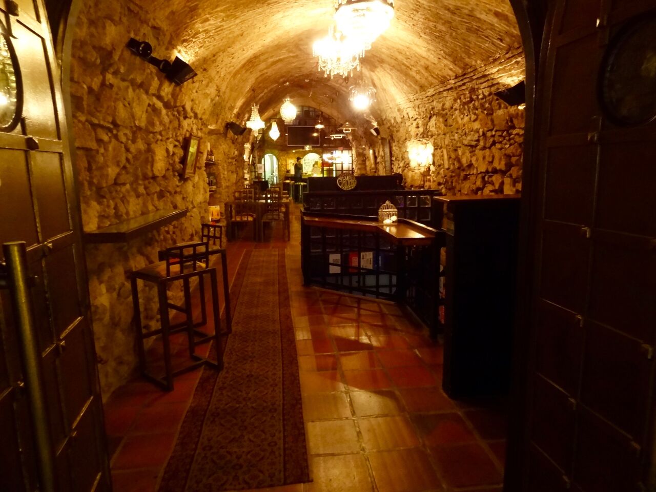 The entrance of the tunnel. 