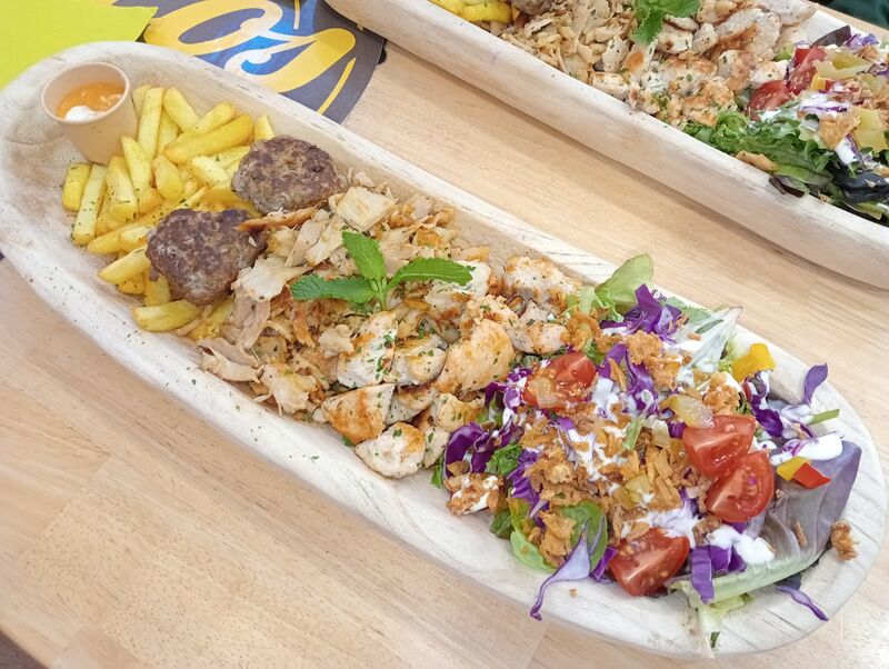 Assiette kebab kefta 