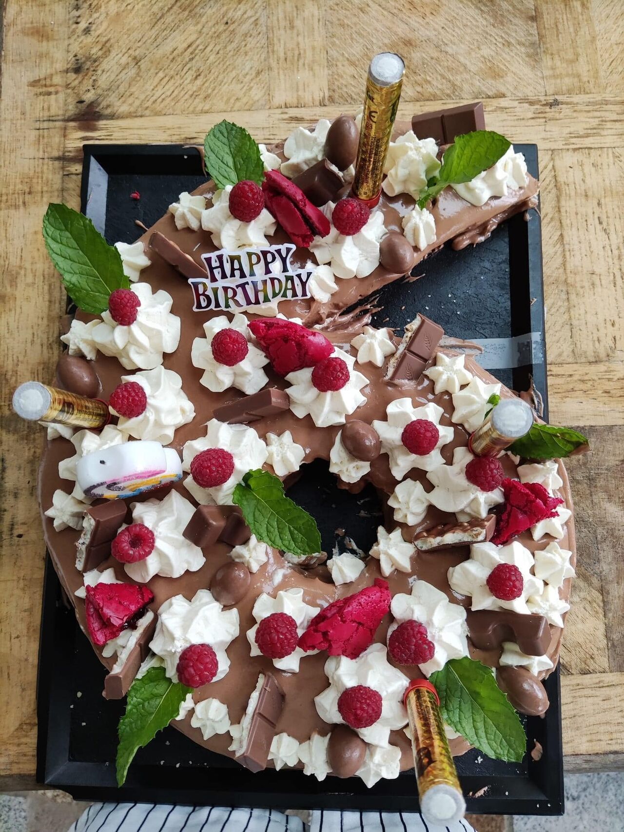 Number cake, Trois chocolats 