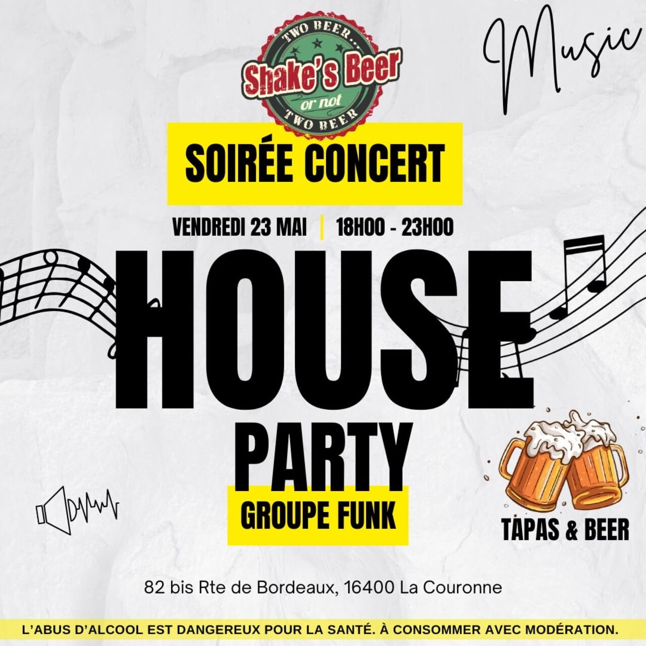 𝐂𝐨𝐧𝐜𝐞𝐫𝐭 𝐅𝐮𝐧𝐤 𝐚𝐮 𝐒𝐡𝐚𝐤𝐞'𝐬 𝐁𝐞𝐞𝐫 !