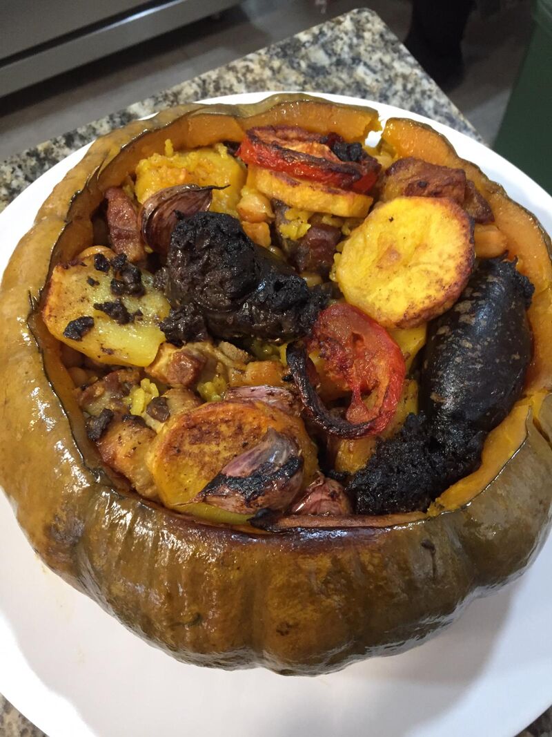 Arroz al Horno en Calabaza