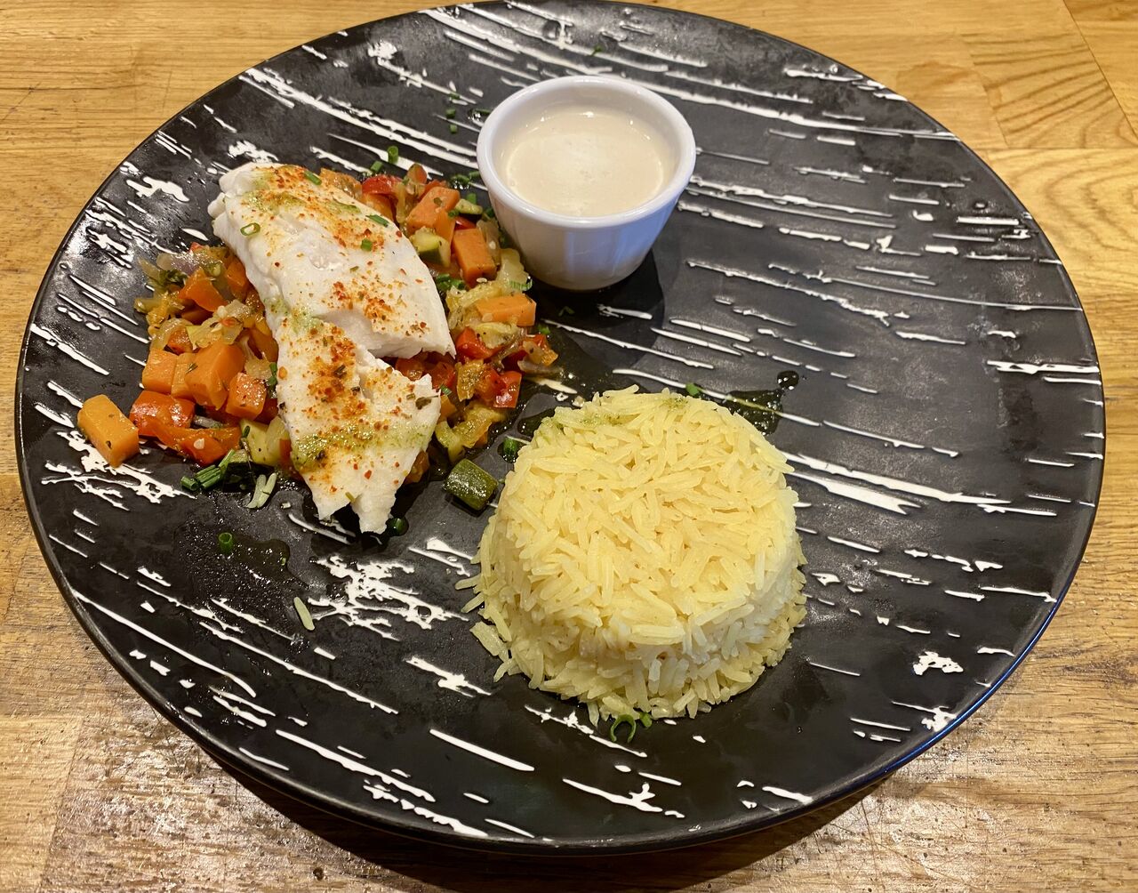 Dos de tilapia, sauce pineau