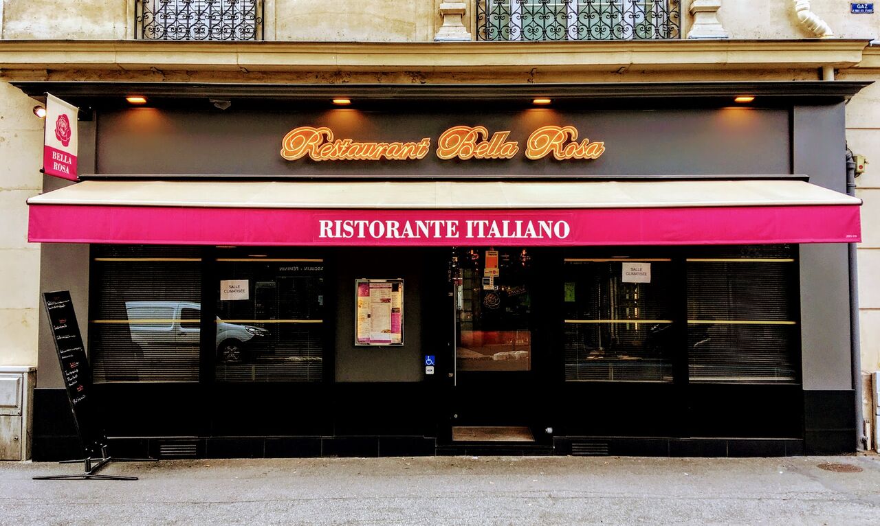 Devant de notre restaurant Italien à Nogent 