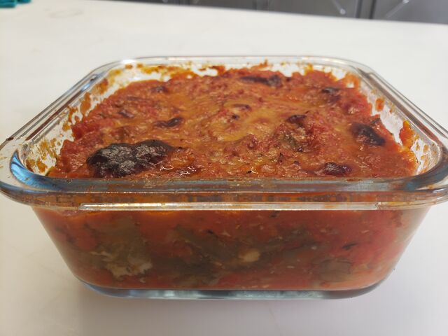 gratin d'aubergine à la parmesane