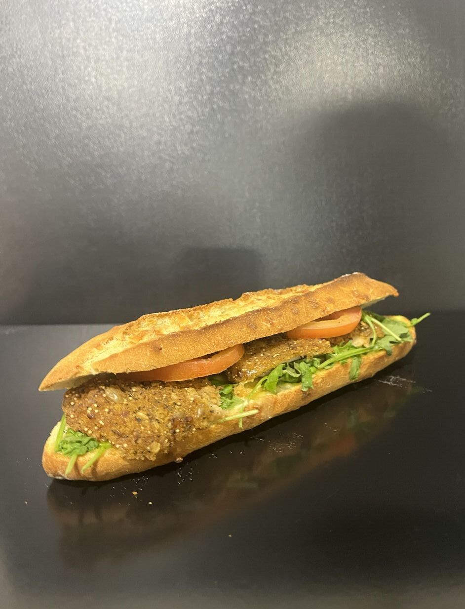 Sandwich poulet pané