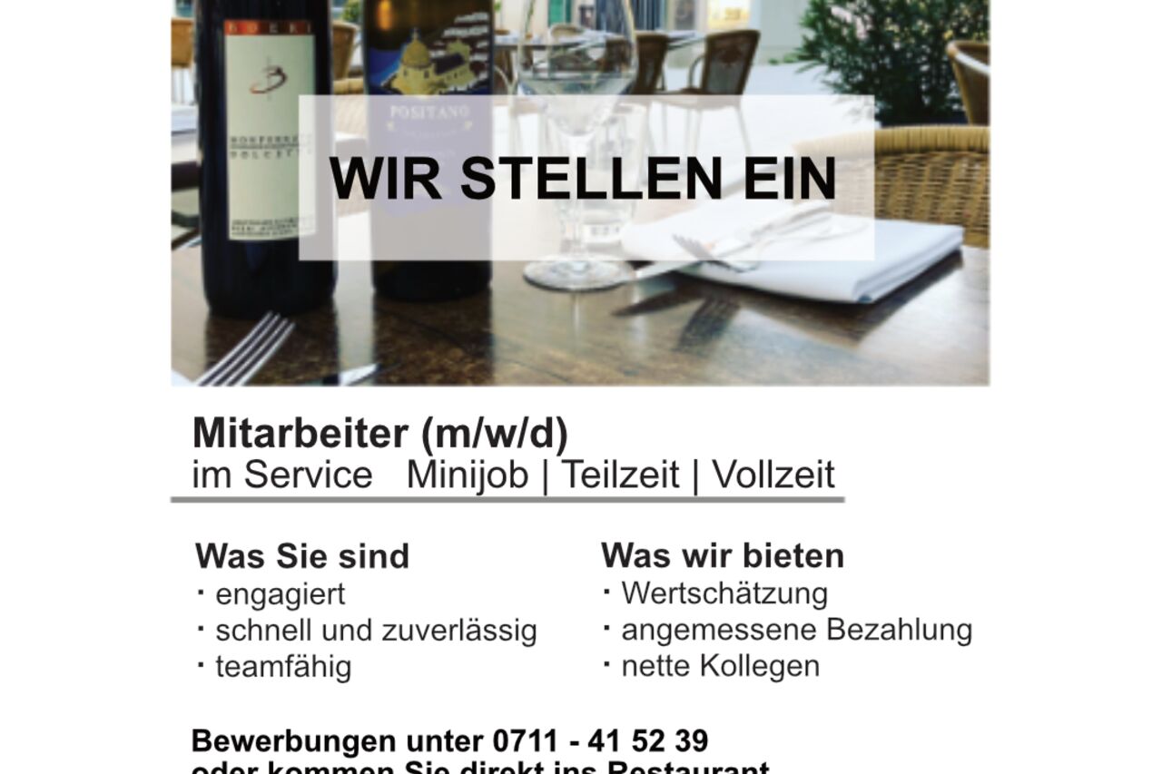 Stellenanzeige