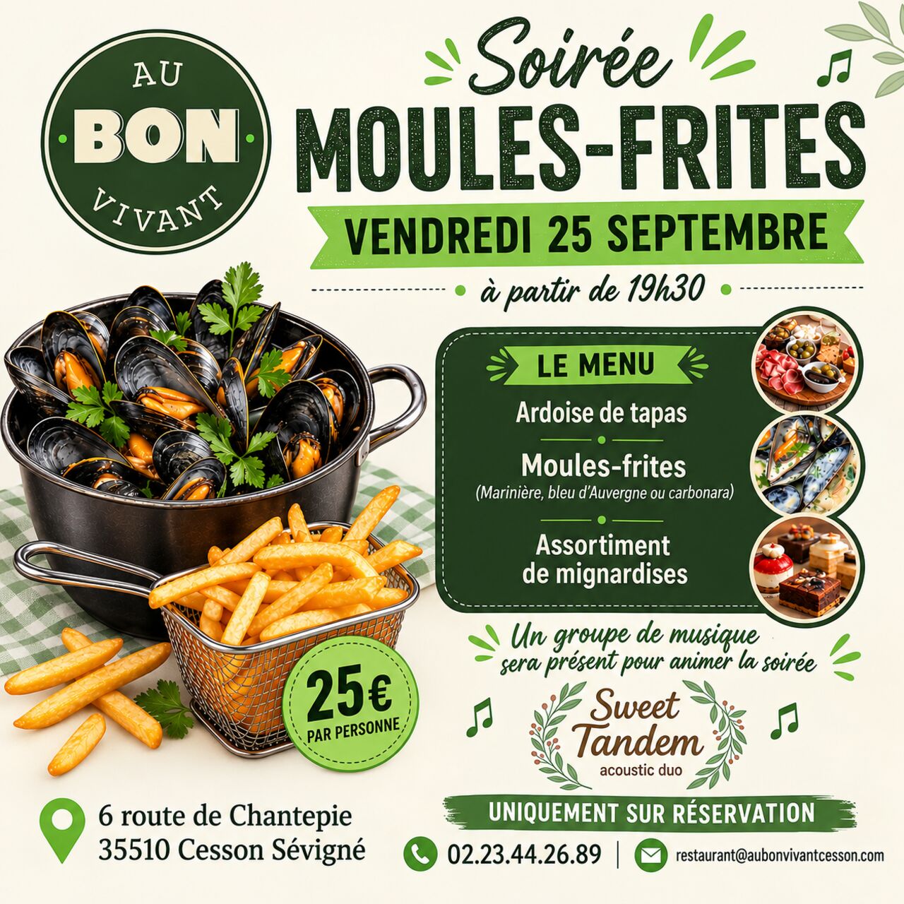 Soirée Moules -frites