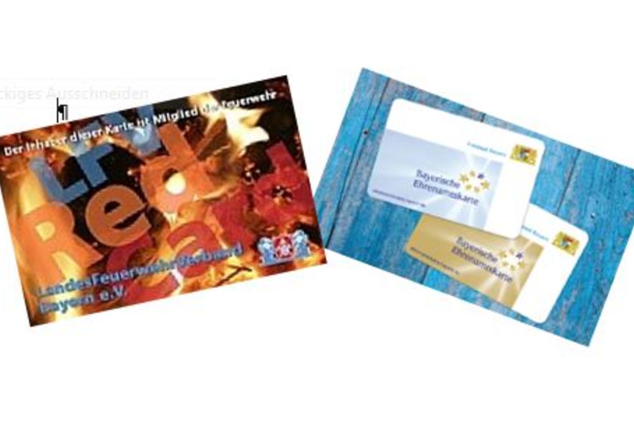 Bayrische Ehrenamtskarte und RedCard Landesfeuerwehrverband
