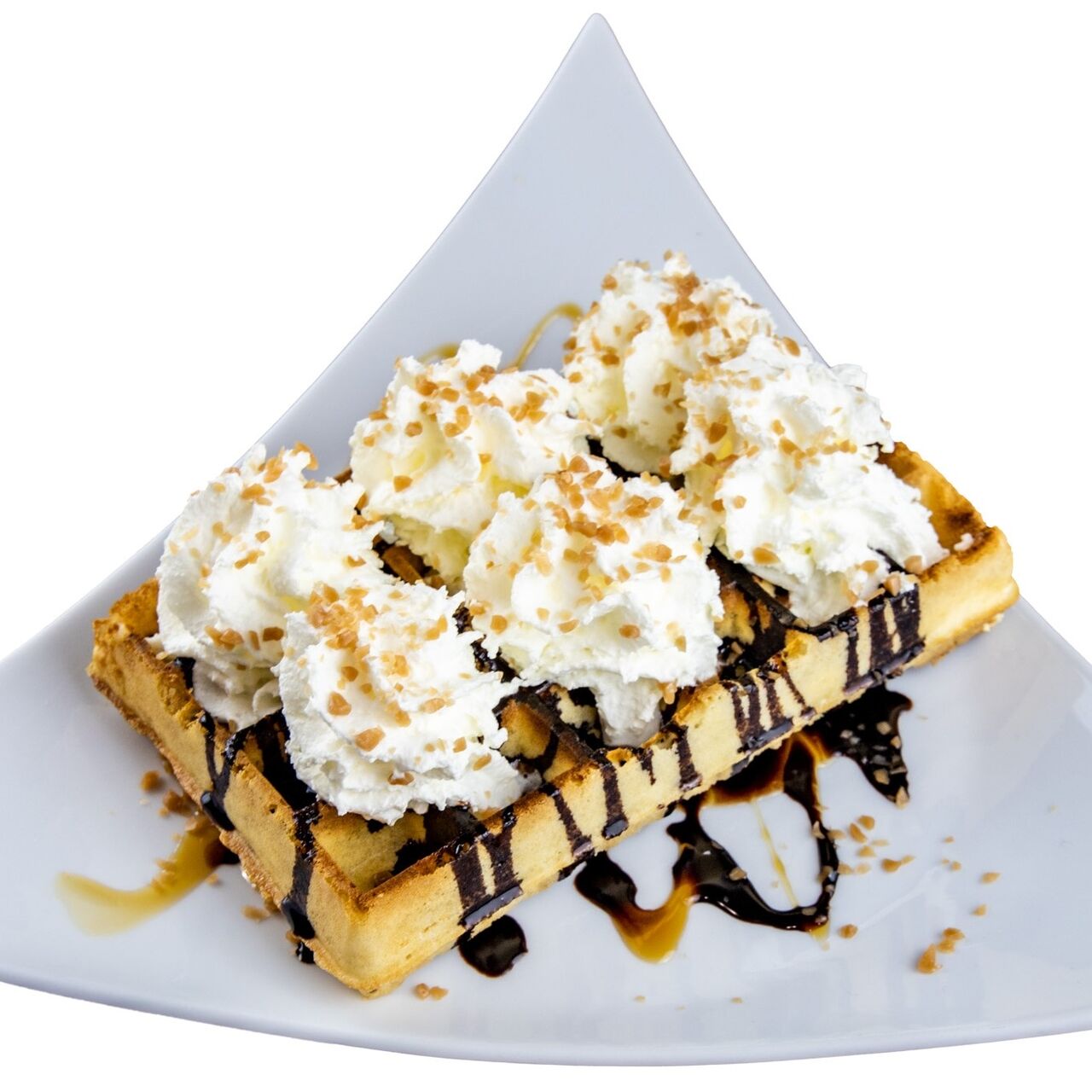 Gauffre au choix ( chocolat,caramel beurre salé, sucre glace, chantilly)