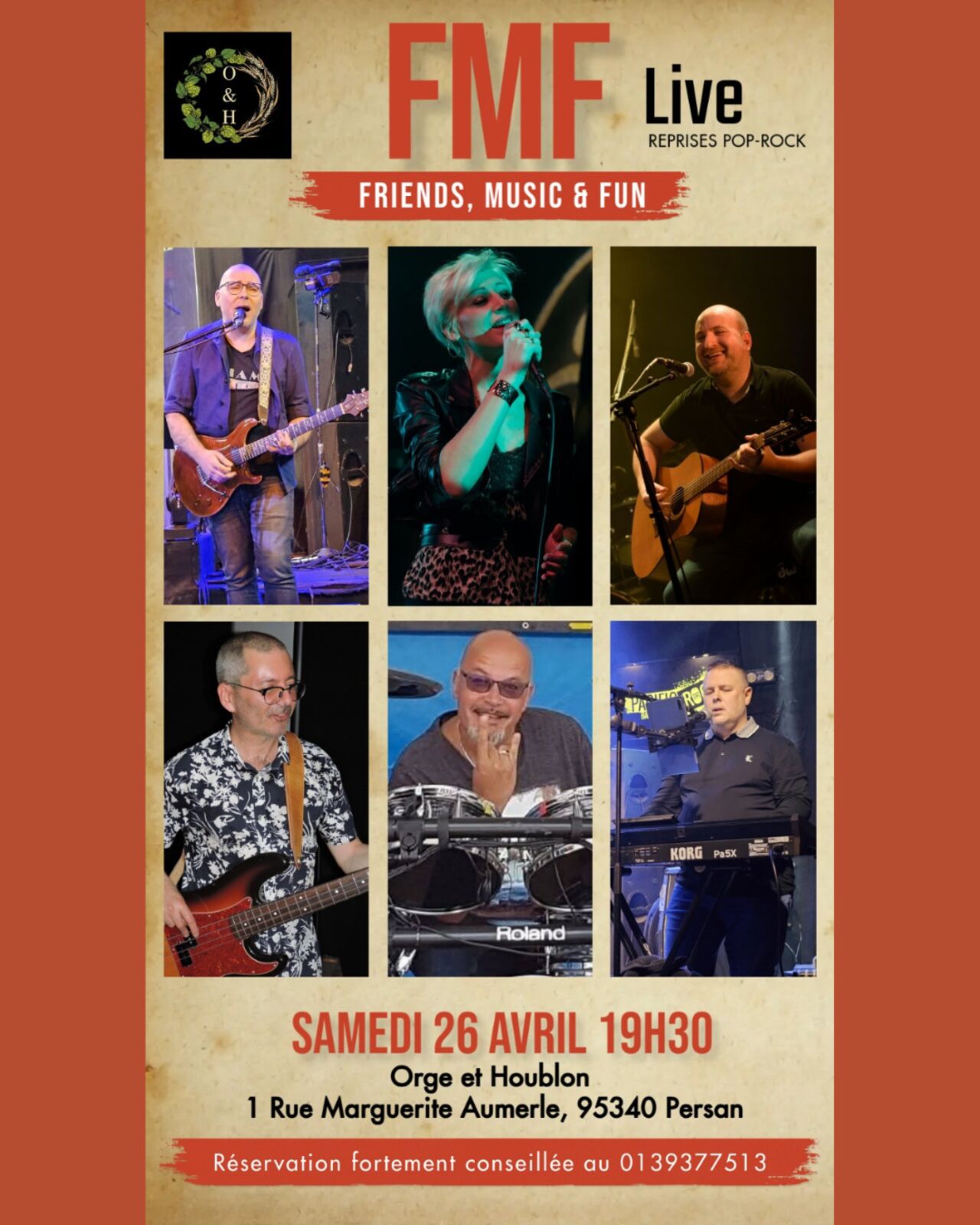 Concert des FMF le samedi 26 avril à 19h30