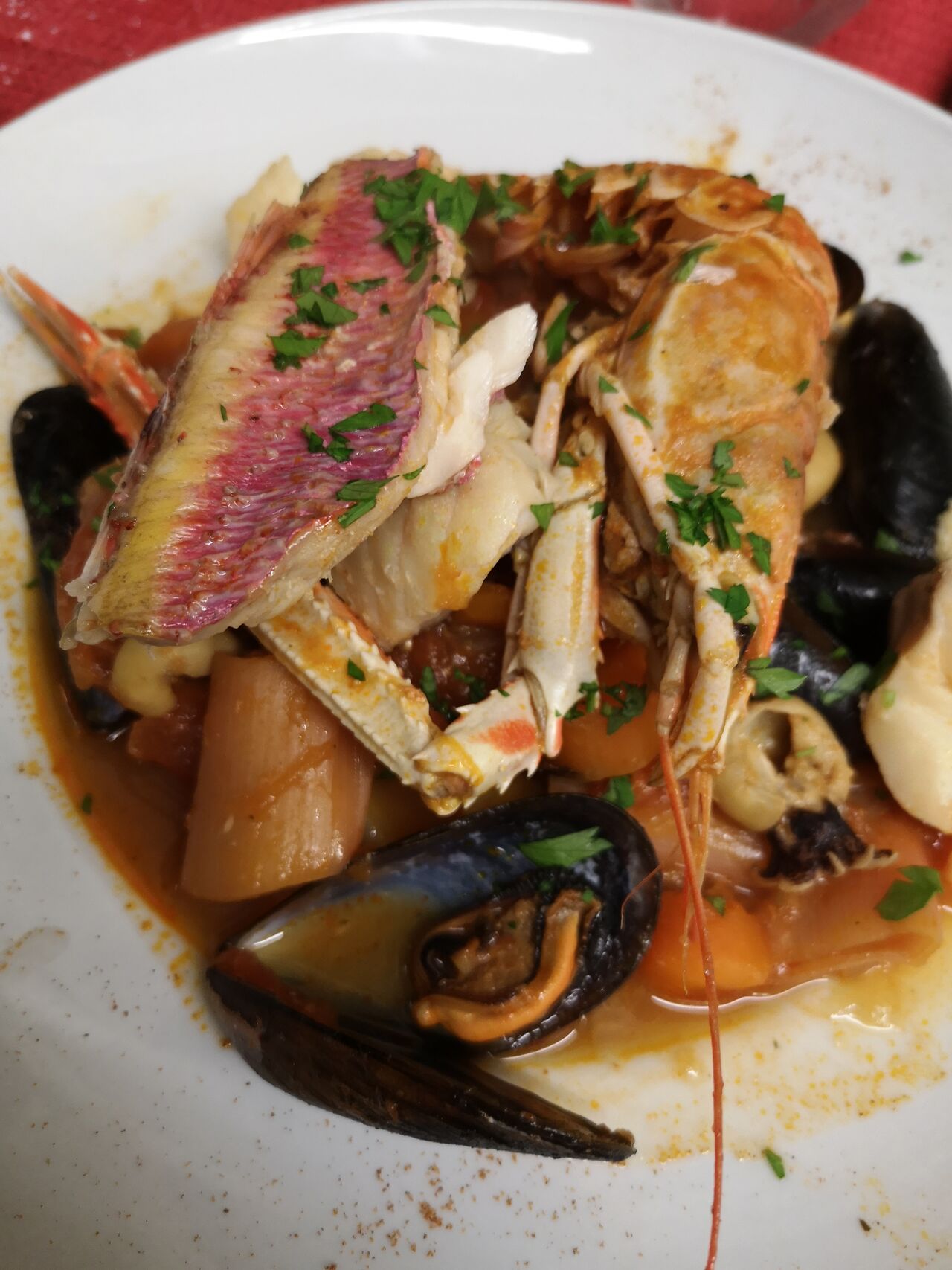 Plat du jour: Assiette de la mer