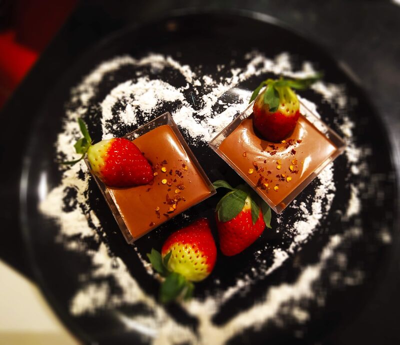 Čokoládová pěna s chilli