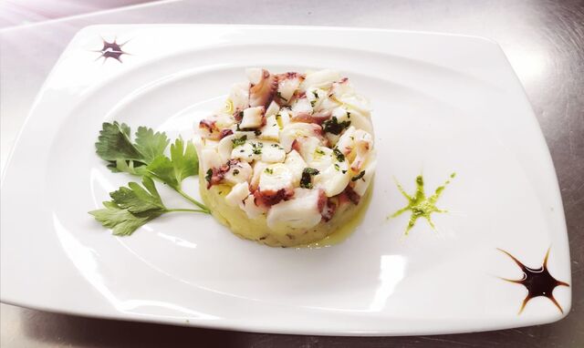 Tartara di polpo e patate
