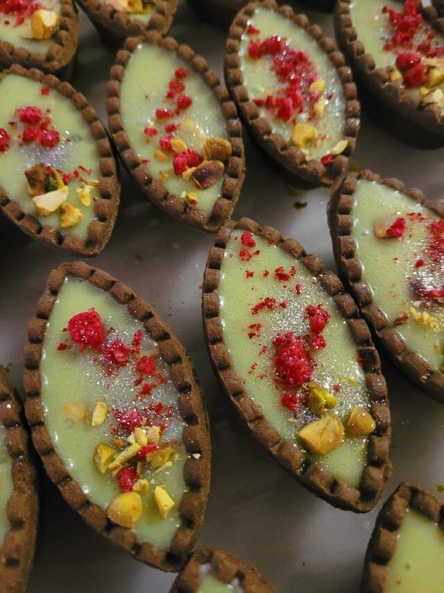 Pistáciové lodičky - tartaletky