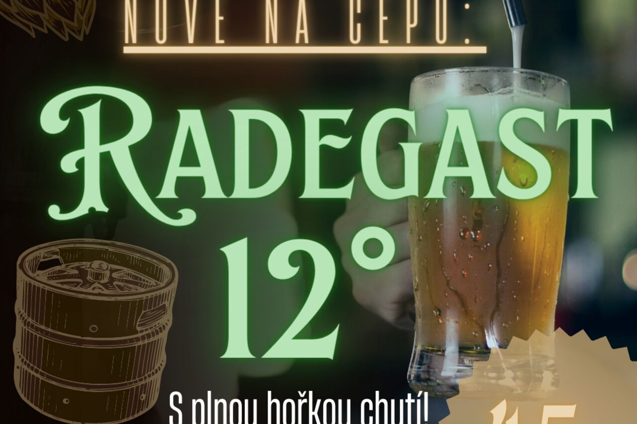 Novinka na čepu RADEGAST 12*