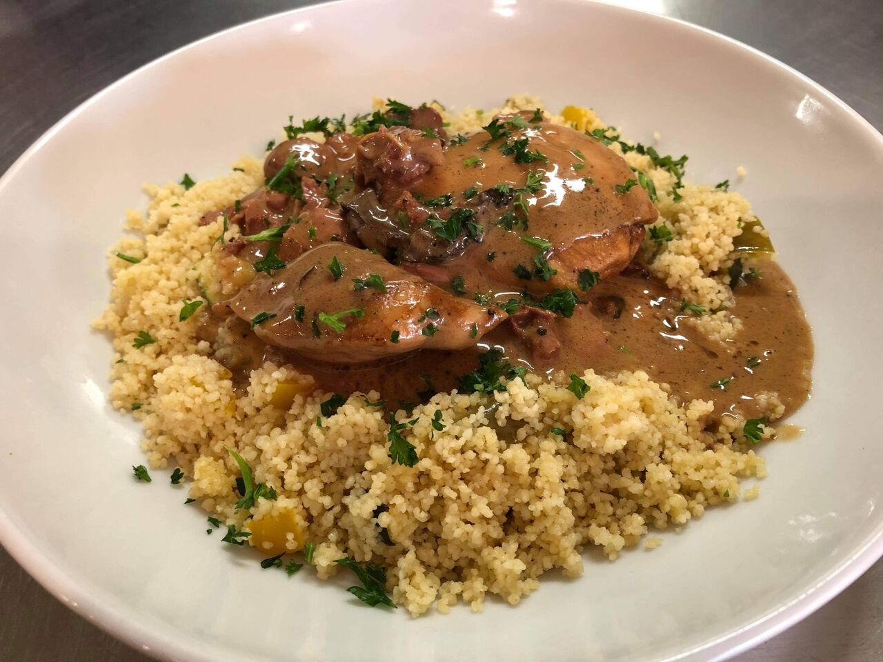 Beuchelle de volaille aux morilles !