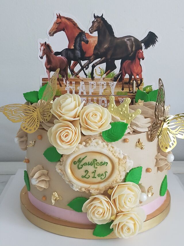 Cake design thème Chevaux