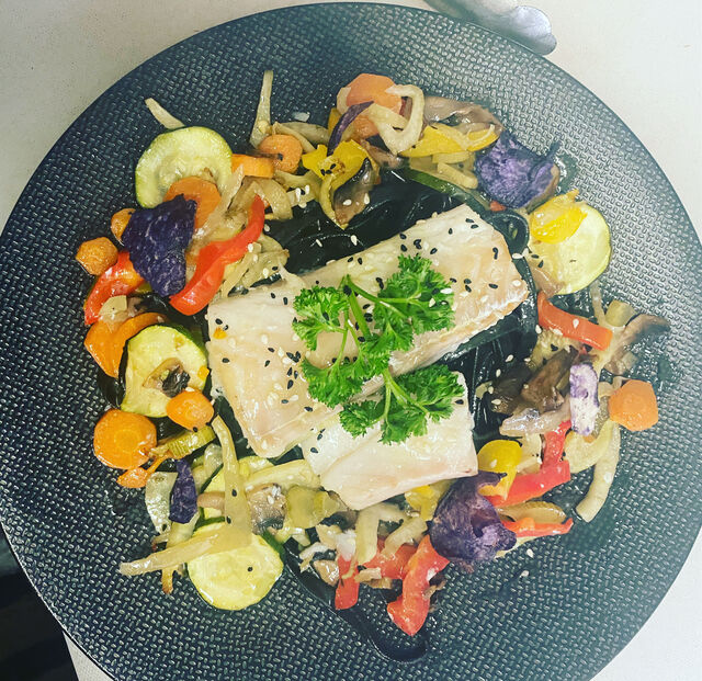 Cabillaud cuit en papillote 