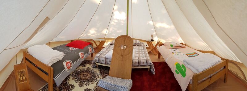 Intérieur tente Sibley 