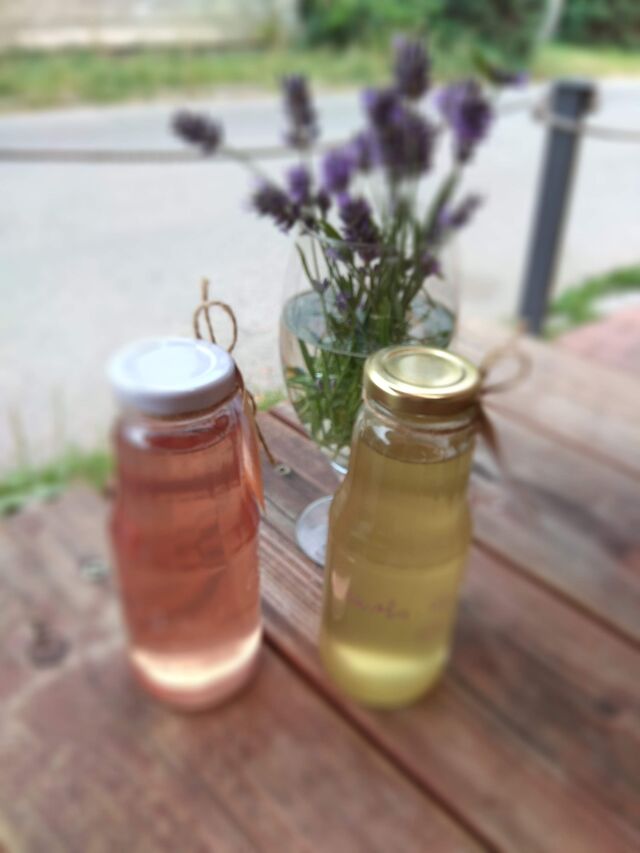 Domácí levandulová a bezinková limonáda