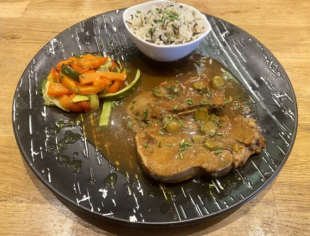 Langue de bœuf sauce piquante