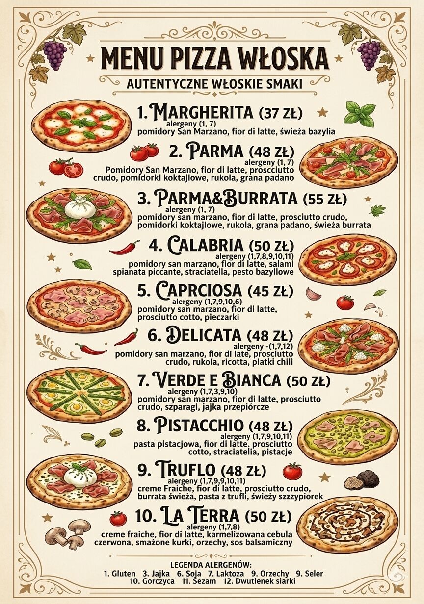 Pizza Pola Romana/ Sezonowa