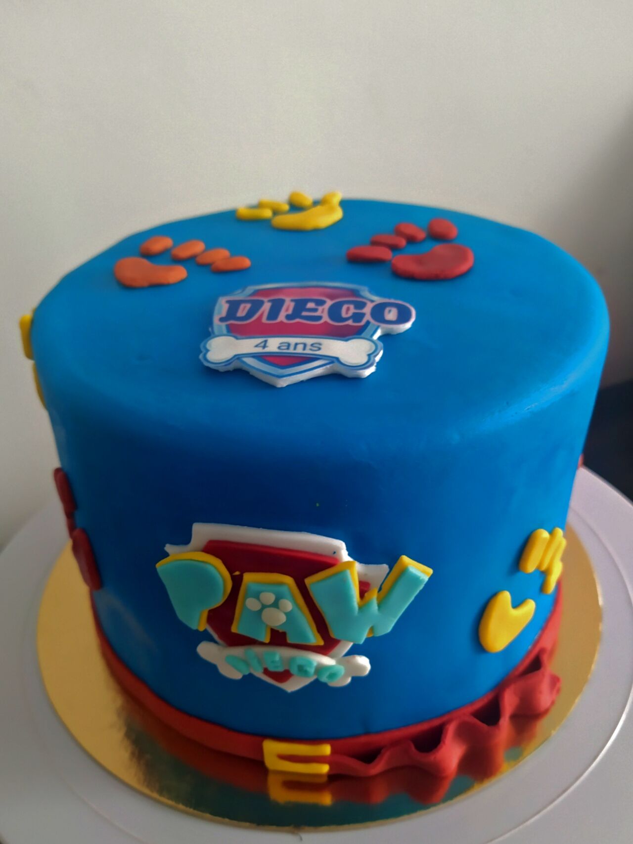 Gâteau pâte a sucre pat la patrouille