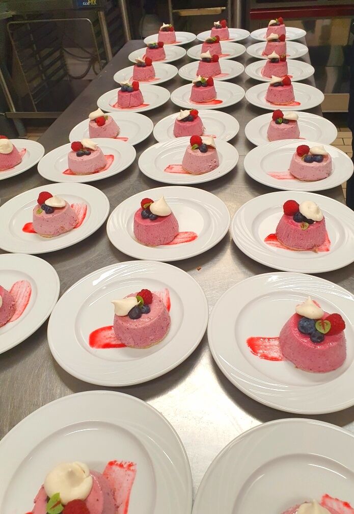 Bavarois fruits rouges 