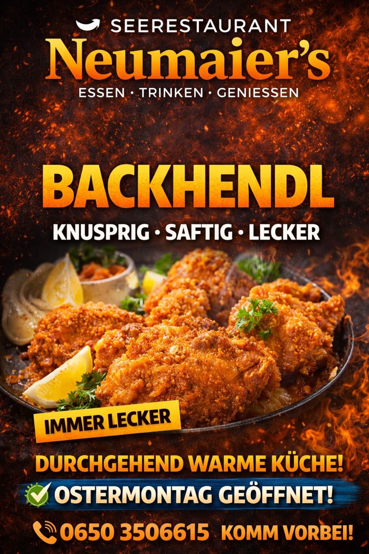 Knuspriges Backhuhn